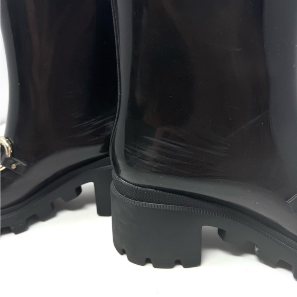 Gucci Black Horsebit Rubber Rain Boots – Size 8 Ankle Booties - Picture 6 of 9